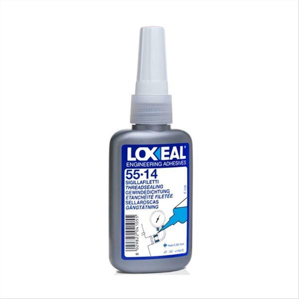 Loxeal Τεφλόν Υγρό Κόλλας Σπειρωμάτων Κόκκινη 50ml
